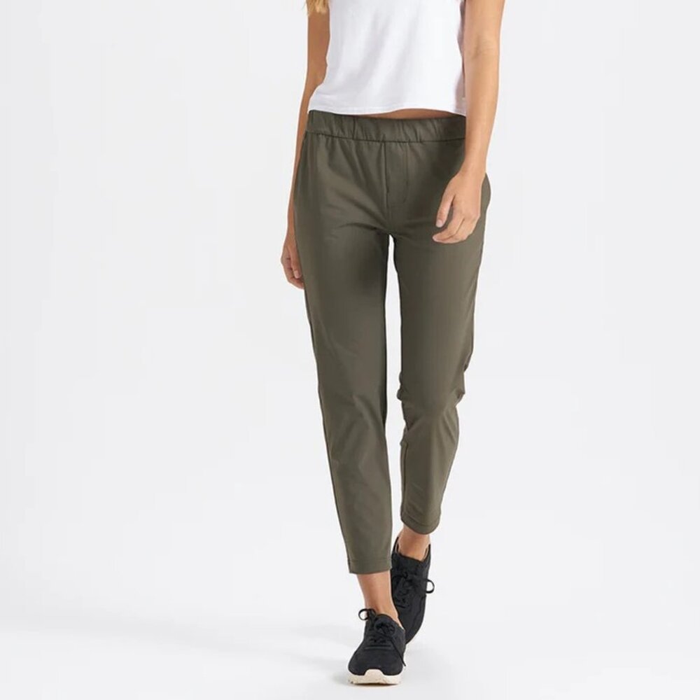 Miles Ankle Pant Women's Performance Pants Oregano Green-Gray Medium EUC